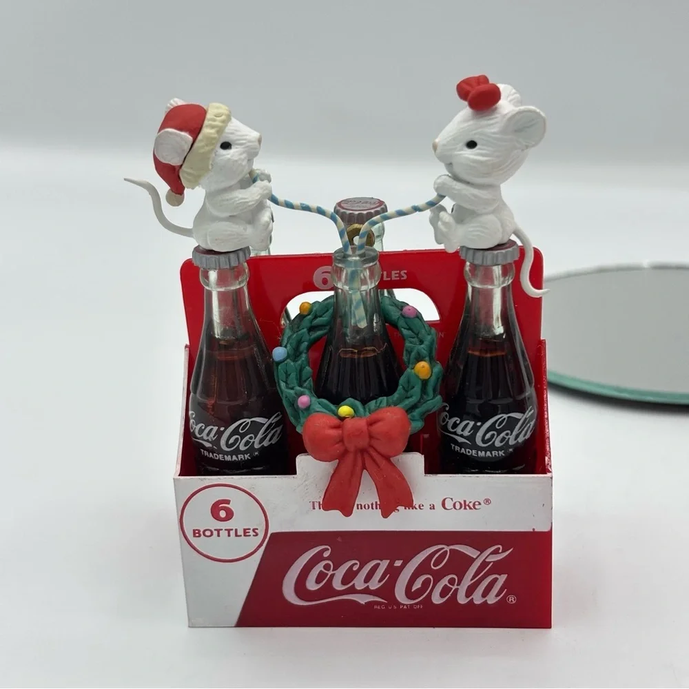 Vintage Coca-Cola Things Go Better Either Coke Six-Pack Ornament